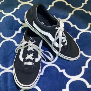 Women’s Black Canvas Vans Skate Shoes